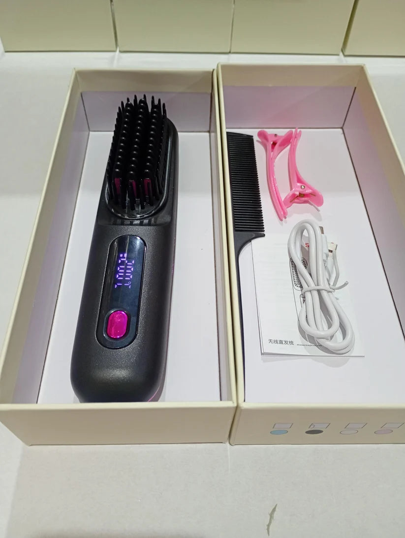 Pelo liso y sin Frizz en minutos, sin cables.